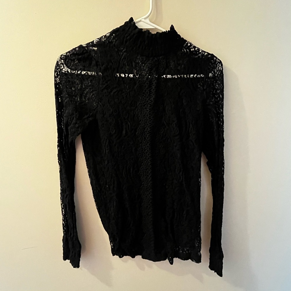 Elegant Black Lace Top